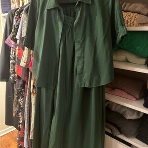 Zara Green Midi Dress